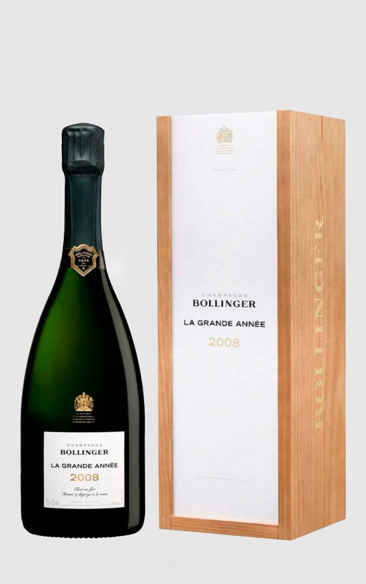 Bollinger Grande Année 2008 75CL i flot trækasse - DH Wines