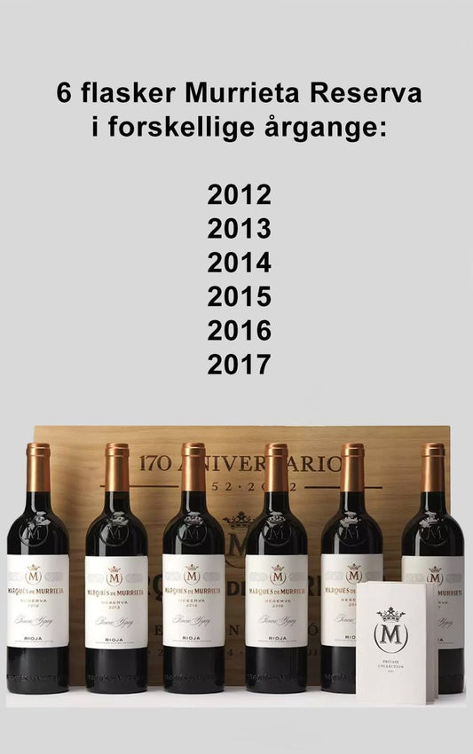 Marqués de Murrieta Reserva 2012-2017 i trækasse - DH Wines
