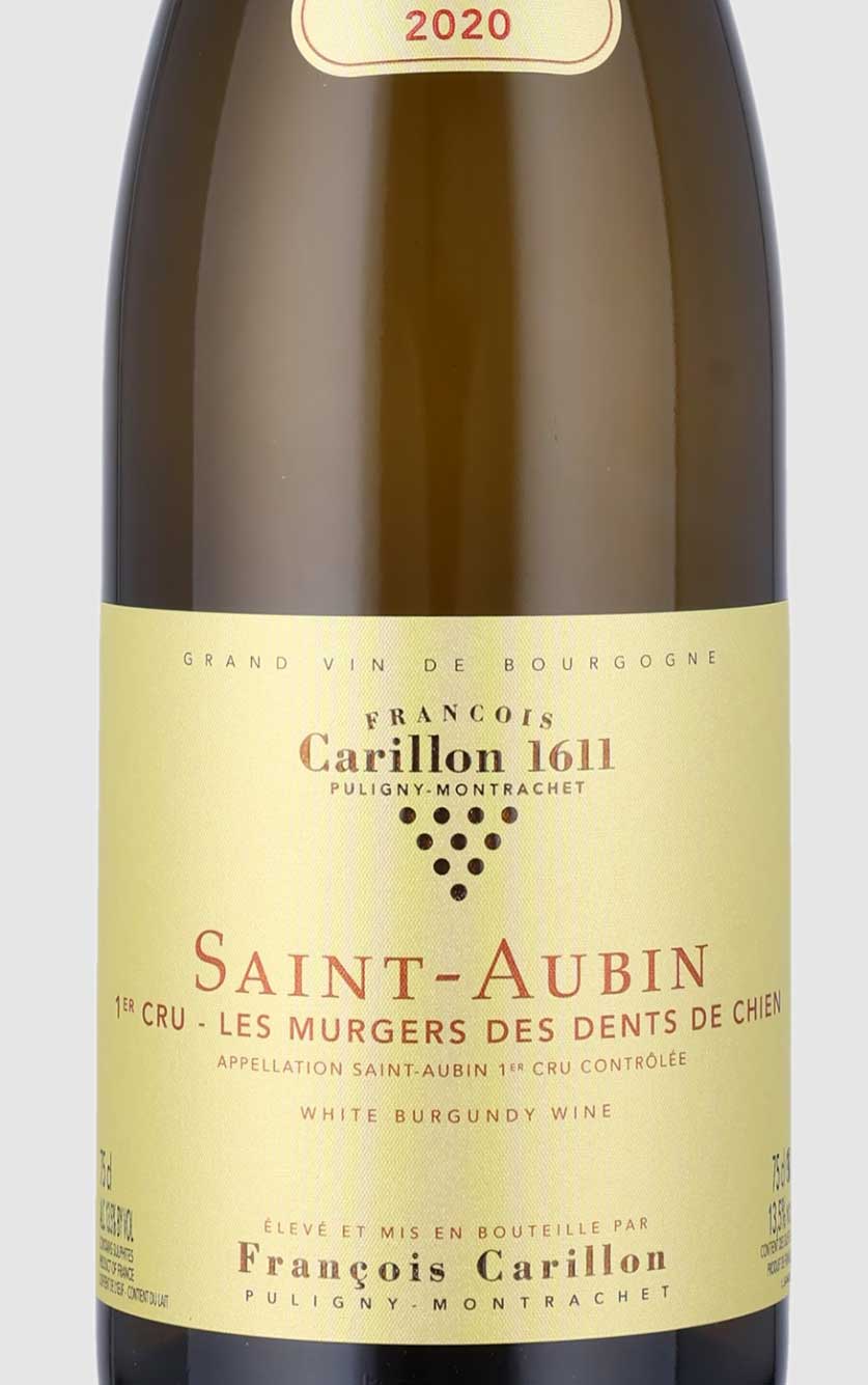 Saint - Aubin Blanc 1. Cru Les Murgers des Dents de Chien Domaine Francois Carillon 2020 - DH Wines
